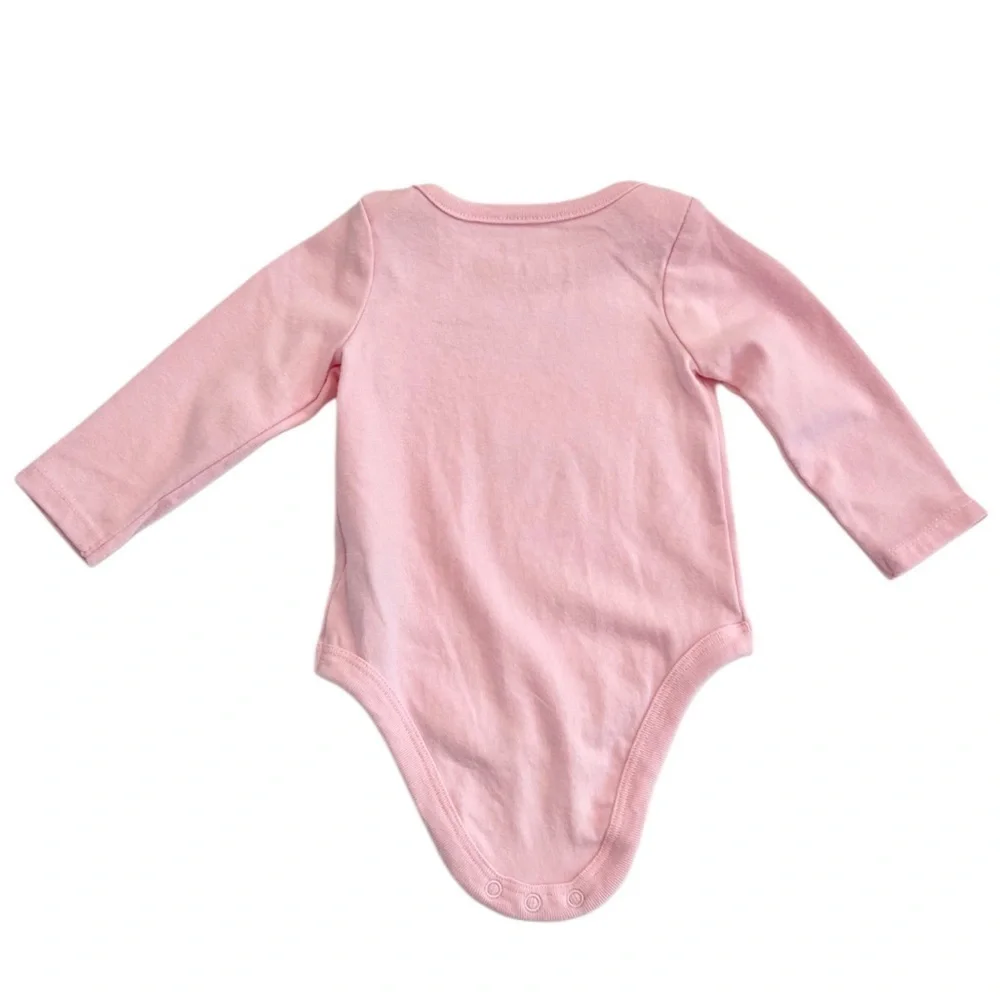 💫$3/ADD ON 💫 Cat & Jack Pink Graphic Long Sleeve Bodysuit | Baby Girl Newborn